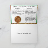 グリーンビーンキャセロール祭りの日おめでとう カード (内部)