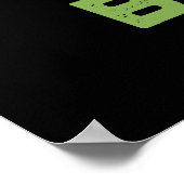 グリーンビーンズおもしろい嫉妬ビーンプンダーク ポスター (角)