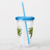 グリーンビーンズの漫画イラストレーション アクリルタンブラー (左)