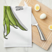 グリーンビーンズの漫画イラストレーション キッチンタオル (四つ折り)