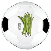 グリーンビーンズの漫画イラストレーション サッカーボール (回転)