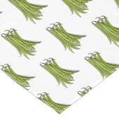 グリーンビーンズの漫画イラストレーション ショートテーブルランナー (コーナー)