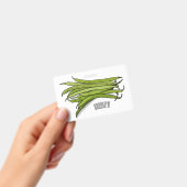 グリーンビーンズの漫画イラストレーション バッジ (手持ち)