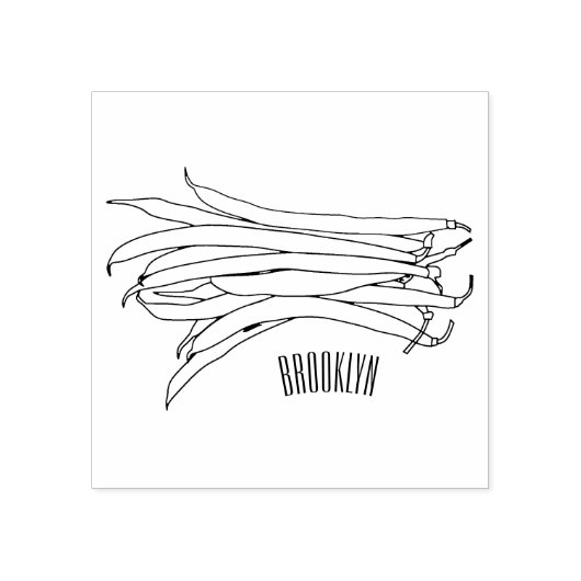 グリーンビーンズの漫画イラストレーション ラバースタンプ (インプリント)