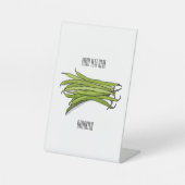 グリーンビーンズの漫画イラストレーション 台座サイン (正面)