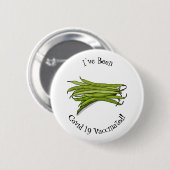 グリーンビーンズの漫画イラストレーション 缶バッジ (正面&裏面)