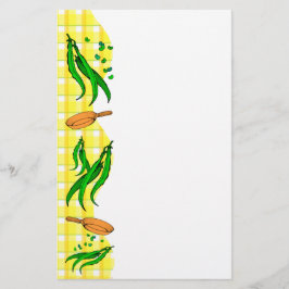 グリーンビーンレトロイエロー格子状フライヤー チラシ