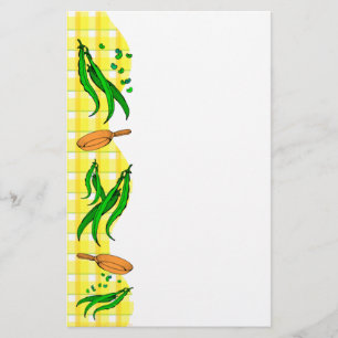 グリーンビーンレトロイエロー格子状フライヤー チラシ