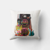 グリーンピアノ漫画イラストレーション クッション (裏面)