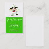 グリーンピザシェフのカスタマイズ可能な名刺 名刺 (正面/裏面)