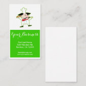 グリーンピザシェフのカスタマイズ可能な名刺 名刺 (正面/裏面)