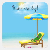 グリーンピックオンビーチ椅子 スクエアシール (正面)