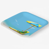 グリーンピックオンビーチ椅子 ペーパープレート (傾斜あり)