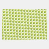 グリーンピックボール🎅🎁メリークリスマス ラッピングペーパーシート (正面3)