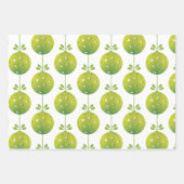 グリーンピックボール🎅🎁メリークリスマス ラッピングペーパーシート (正面)