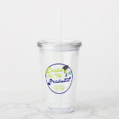 グリーンピックボール卒業とディンク アクリルタンブラー (正面)