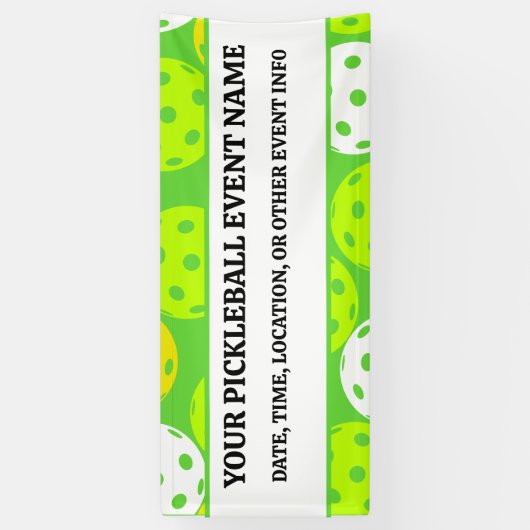 グリーンピックボール誕生日パーティーモダンド 横断幕 (縦)