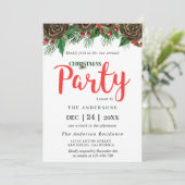 グリーンピネコーンパインブランチのクリスマスパーティー 招待状 (スタンド正面)