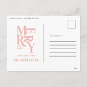 グリーンピンクのヴィンテージメリーチャリッツマ発表 シーズンポストカード (裏面)