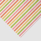 グリーンピンクオレンジ黄ストライプ色 薄葉紙 (詳細)