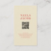 グリーンピンクキルトとパッチワーク手作り服 名刺 (裏面)