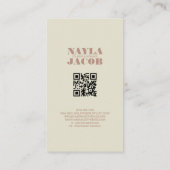 グリーンピンクキルトとパッチワーク手作り服 名刺 (裏面)