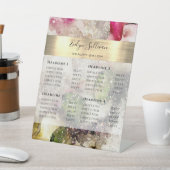 グリーンピンクグリッター水彩価格表 台座サイン (インサイチュ)