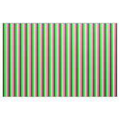 グリーンピンクストライプの織物 ファブリック (ヤード)