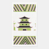 グリーンピンクパゴダストライプー中国の (正面)