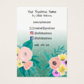 グリーンピンクフローラグリッターロゴイヤリングディスプレイ (裏面)