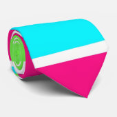 グリーンピンクブルーストライプ ネクタイ (ロール)