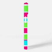 グリーンピンクブルーストライプ Case-Mate iPhoneケース (裏面 / 右)