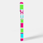 グリーンピンクブルーストライプ Case-Mate iPhoneケース (裏面 / 左)