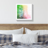 グリーンピンクマンダラボホキャンバスウォールアート キャンバスプリント (インサイチュ (寝室))