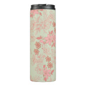 グリーンピンクレトロY2K 70s花柄 タンブラー (裏面)