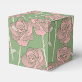 グリーンピンクローズレトロY2K 70s花柄 フェイバーボックス (裏面サイド)