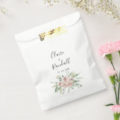 グリーンピンク赤面フローラホワ結婚イト フェイバーバッグ (封をした状態)