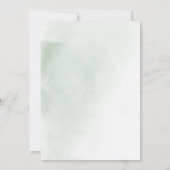 グリーンピンク赤面フローラ日付カレンダーの保存 セーブザデート (裏面)