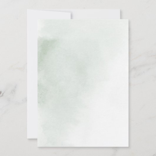 グリーンピンク赤面フローラ日付カレンダーの保存 セーブザデート (裏面)