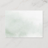 グリーンピンク赤面フローラ結婚のレシピ要求 エンクロージャーカード (裏面)