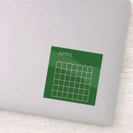 グリーンピンク4月の団体や組織 シール