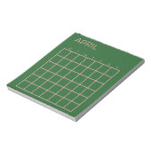 グリーンピンク4月の団体や組織 ノートパッド (回転)