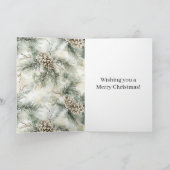 グリーンピンコーンチェストマス カード (内部)