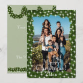 グリーンピンツリーフェスティバルイルミネーション写真パーソナライズ シーズンカード (正面/裏面)