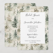 グリーンピンテツリーズ ブライダルシャワー 招待状 (正面/裏面)