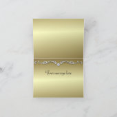 グリーンピーコックのウェディング　サンキューカード サンキューカード (内部)