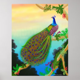 グリーンピーコックポスター ポスター