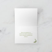 グリーンピーコックリーフヴィネッテ 結婚式 お礼カード サンキューカード (内部)