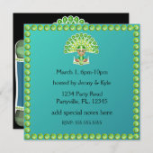 グリーンピーコックレディーカーニバル招待状 招待状 (正面/裏面)