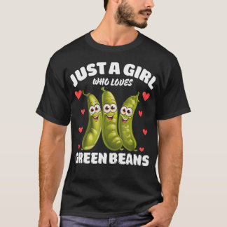 グリーンピースが大好きな女の子 グリーンピース愛好家 Tシャツ
